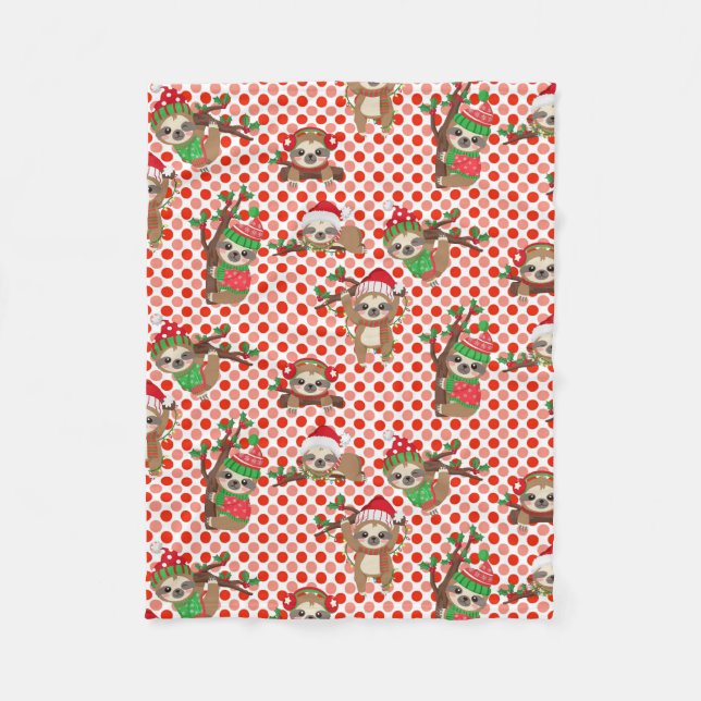 Christmas sloths blanket (Front)