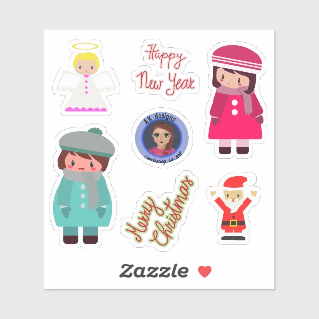Christmas Small Sticker Pack (Sheet)