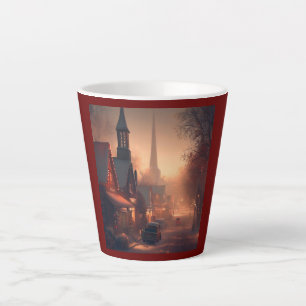 Christmas Small Town 4 Latte Mug