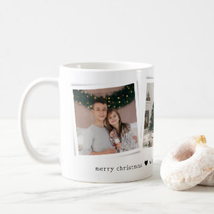 Christmas Snapshots 3 Photo Personalized Gift Coffee Mug