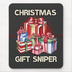 Christmas, sniper, gift, army mouse pad