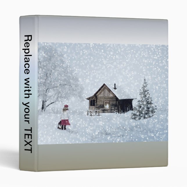 Christmas Snow at the Cabin Binder (Front/Spine)