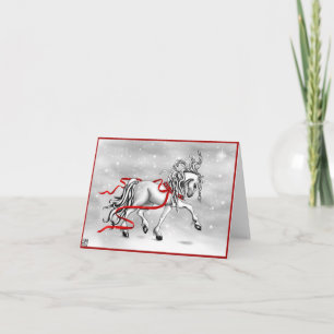 Christmas Snow Bells Holiday Card