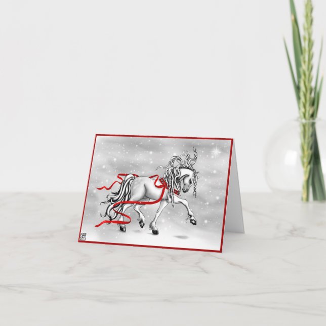 Christmas Snow Bells Holiday Card (Front)