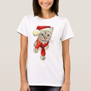 Christmas Snow Bengal Cat T-Shirt