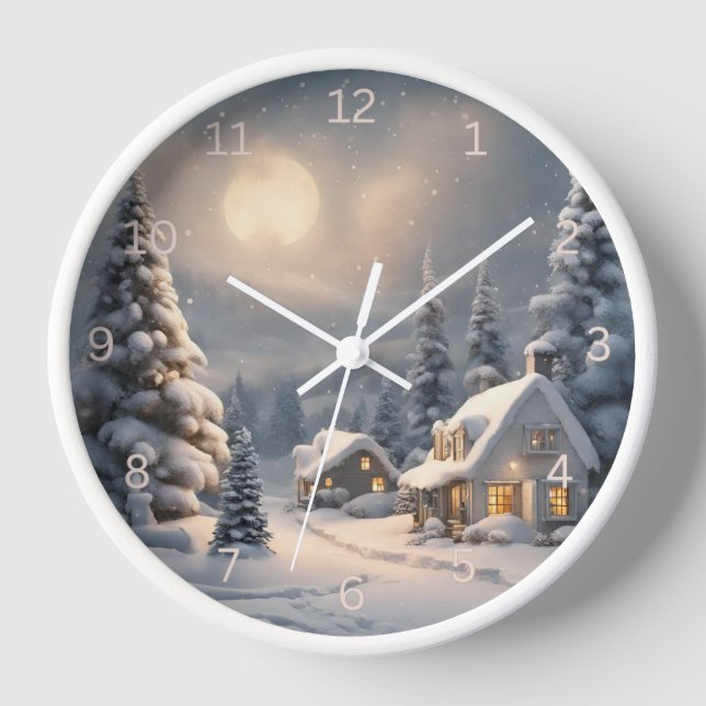 Christmas Snow Clock (Front)