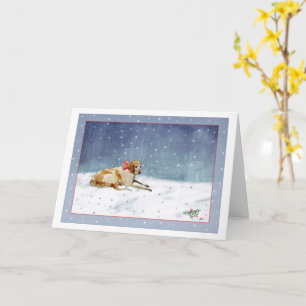 Christmas Snow Dog Card