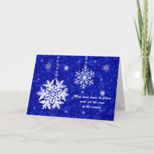 Christmas Snow Flake Greeting Card