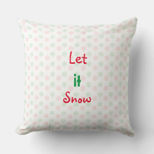 Christmas snow flake pillow