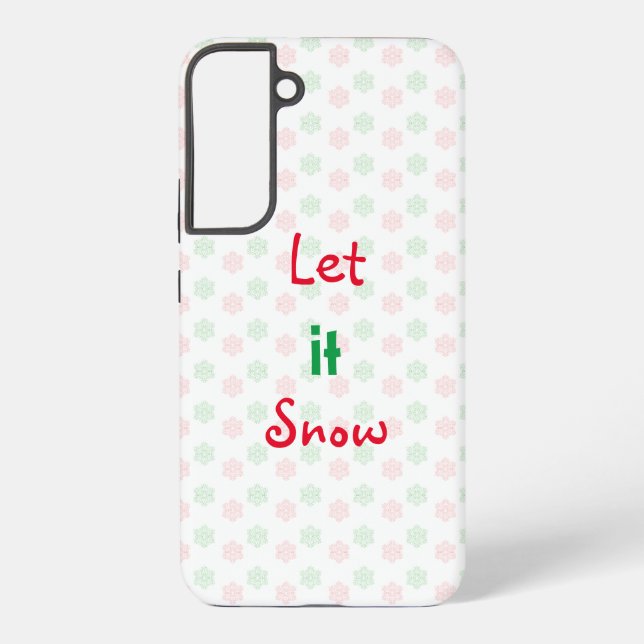 Christmas snow flake  samsung galaxy s22+ case (Back)