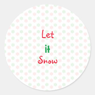 Christmas snow flake stickers