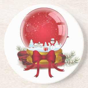 Christmas Snow Globe Coaster