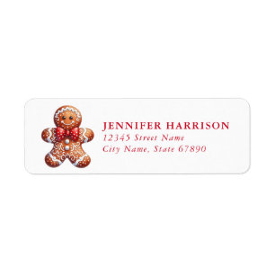 Christmas Snow Globe Return Address Labels