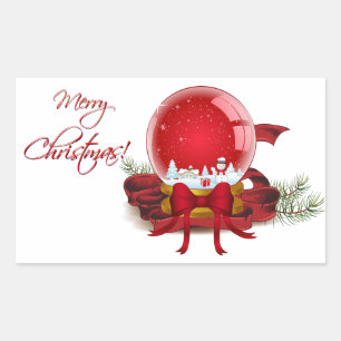 Christmas Snow Globe Sticker