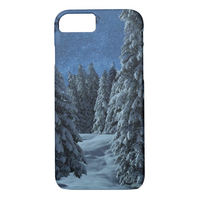 Christmas Snow Landscape Case-Mate iPhone Case (Back)