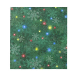Christmas Snow Lights Notepad