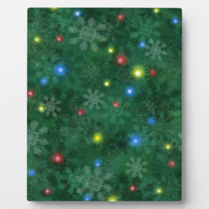 Christmas Snow Lights Plaque