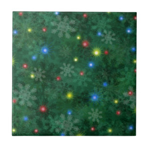Christmas Snow Lights Tile