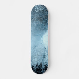 Christmas Snow on Railroad Tracks Skateboard