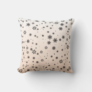 Christmas : Snow Pattern Throw Pillow