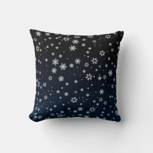Christmas :  Snow Pattern Throw Pillow