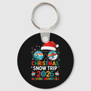 Christmas Snow Trips 2026 Men Women Kids Family Ma Keychain