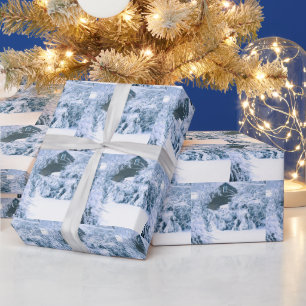 CHRISTMAS SNOW WRAPPING PAPER