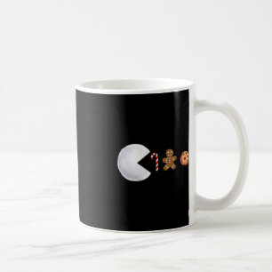 Christmas Snowball Eats Candy Cane Gingerbread Boy Coffee Mug