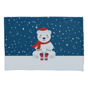 Christmas Snowbear Pillowcase