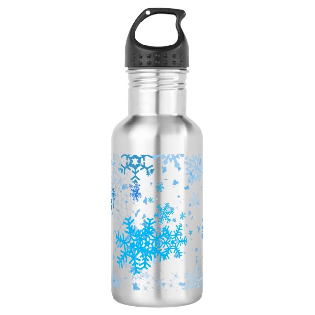 Christmas Snowfall 532 Ml Water Bottle (Front)
