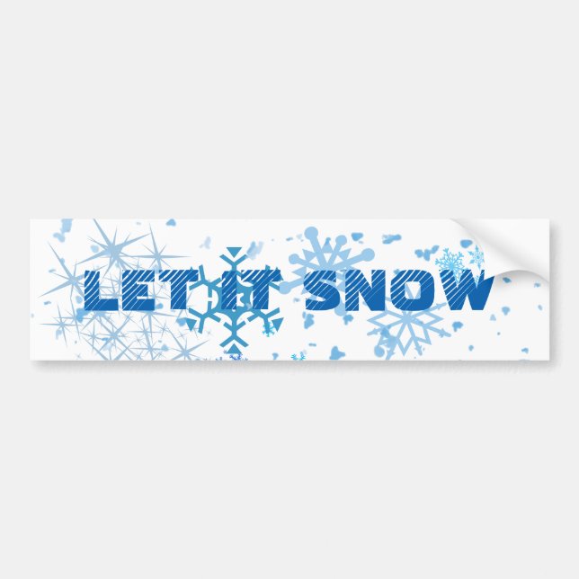 Christmas Snowfall Bumper Sticker (Front)