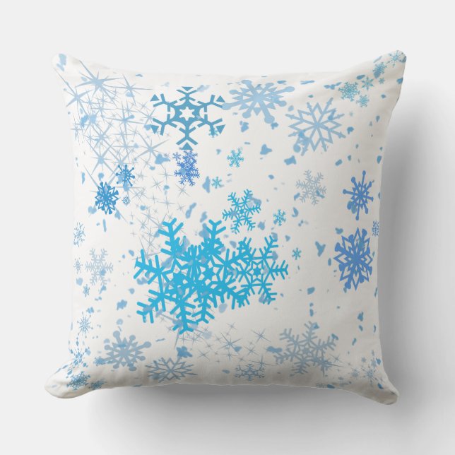Christmas Snowfall Outdoor Pillow (Front)
