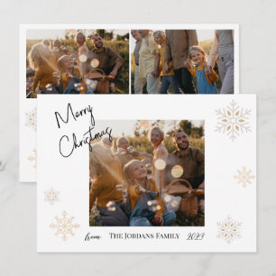 Christmas Snowfall Photo Holiday Card 