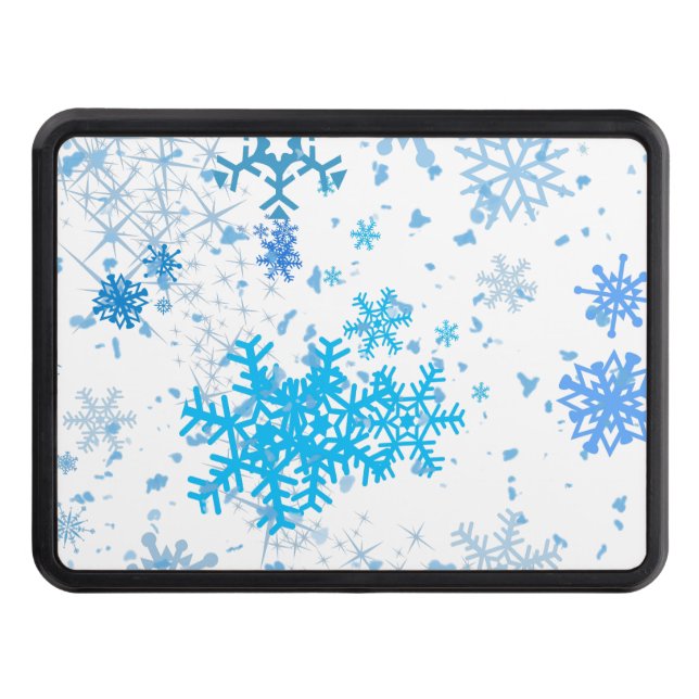 Christmas Snowfall Trailer Hitch Cover (Front)