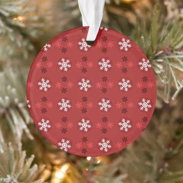 Christmas Snowflake Art Pattern Ornament (Tree)