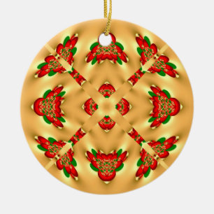 Christmas Snowflake Ceramic Ornament