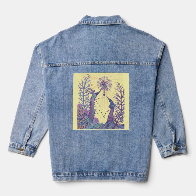 christmas snowflake denim jacket (Back)