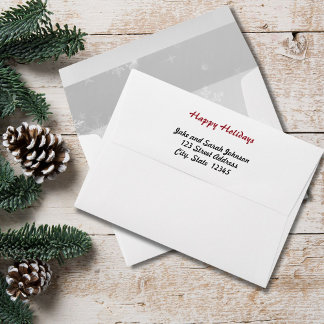 Christmas Snowflake Envelope