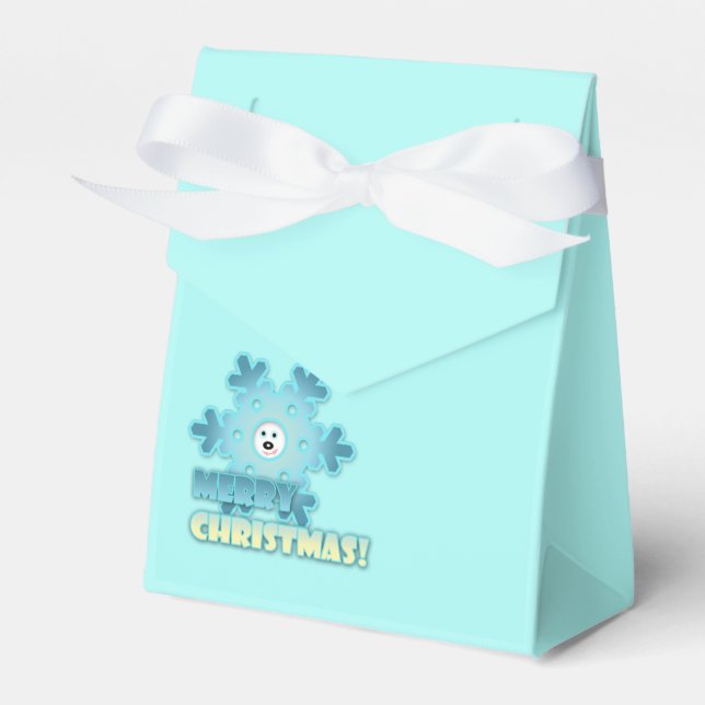 Christmas snowflake favor box (Front Side)