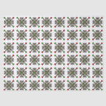 Christmas Snowflake Mandala Tissue Paper<br><div class="desc">A long body pillow featuring a festive red and green snowflake mandala,  perfect for adding holiday cheer to your bedroom.</div>