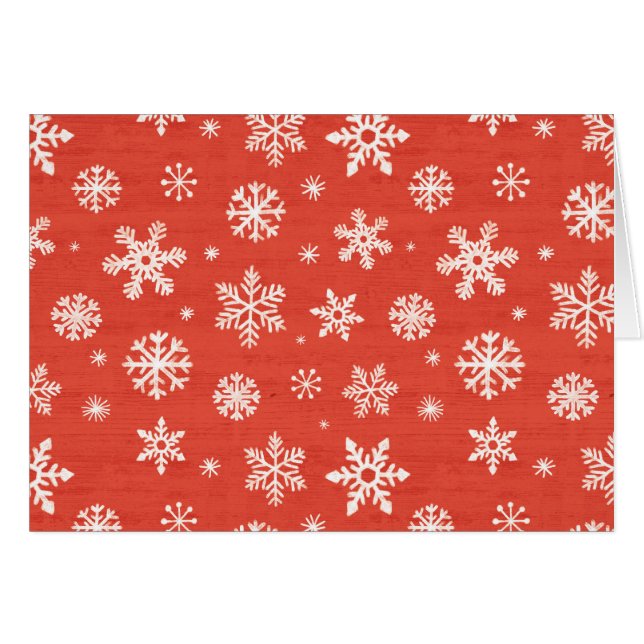 Christmas Snowflake Pattern (Front Horizontal)