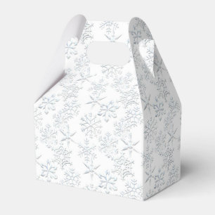 Christmas snowflake pattern gable favour box