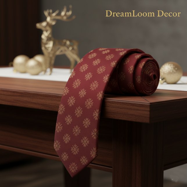 Christmas Snowflake Pattern Gift For Him Tie (Creator Uploaded)
