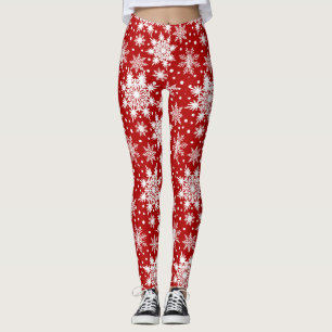 Christmas Snowflake Pattern Leggings
