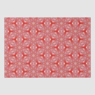 Christmas Snowflake Pattern Red Luxury Tissue Paper