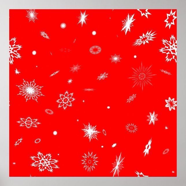 Christmas snowflake poster (Front)