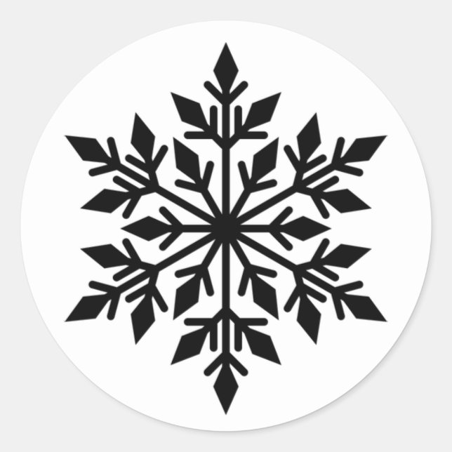 Christmas Snowflake Stickers (Front)