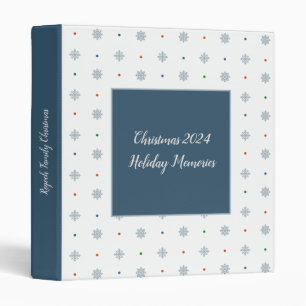 Christmas snowflake two side pattern binder