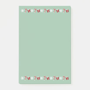 Christmas Snowflakes and Candy Canes Post-it Notes
