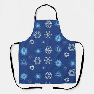 Christmas snowflakes apron